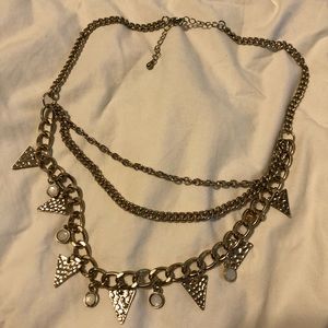 Edgy Layered Gold Necklace